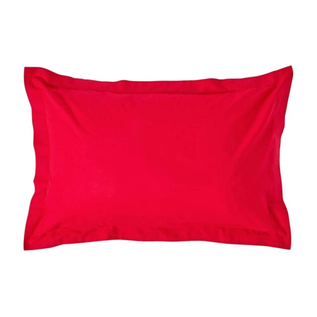 Rackhams Egyptian Cotton Oxford Pillowcase 200 TC, Standard Size - Red - image 1