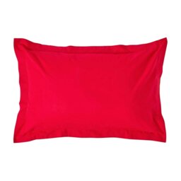 Rackhams Egyptian Cotton Oxford Pillowcase 200 TC, Standard Size - Red - thumbnail 1