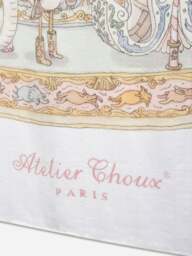 Rackhams Baby Girls Grand Carousel Blanket in White (200cm) - White - One size - thumbnail 3