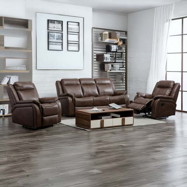 Rackhams Hampshire Luxury 3 Piece Sofa Suite - Tan - image 1