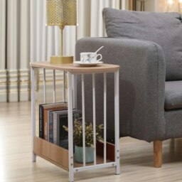 Rackhams 2 Tier Narrow Side Table Oak - thumbnail 4