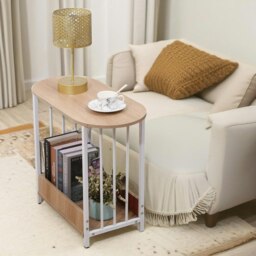Rackhams 2 Tier Narrow Side Table Oak - thumbnail 2
