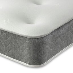 "Rackhams Cooltouch Core Tufted Mattress - 9"" Deep, Memory Fibre & Spring Support - Grey - 1 - 2ft6 Shorty Small Single Mattress (75cm x 175cm)" - thumbnail 3