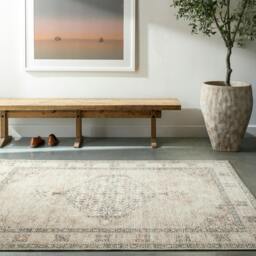 Rackhams Becki Owens Lila-Vintage Grey Brown Blue Traditional Boho Rug - 160 x 213 cm - thumbnail 1