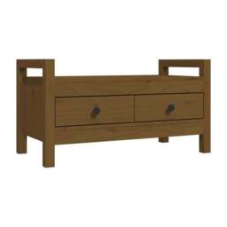 Rackhams Hall Bench Honey Brown 80x40x43 cm Solid Wood Pine - thumbnail 2