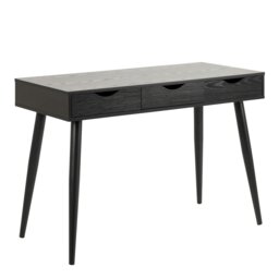 Rackhams Neptun 3 Drawer Office Desk in Black - 1 - Black - 50 - thumbnail 1