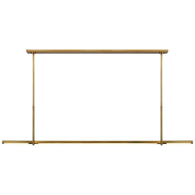 Rackhams Axis Large Linear Pendant Light - Antique Burnished Brass - image 1