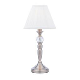 Rackhams Edwina Satin Chrome Touch Table Lamp - thumbnail 3