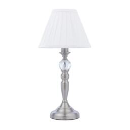 Rackhams Edwina Satin Chrome Touch Table Lamp - thumbnail 4
