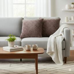 Rackhams TWO TWO TWO Belmont Dusky Filled Cushion 55x55cm - thumbnail 2