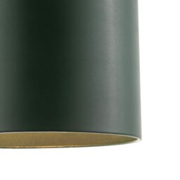 Rackhams Classic Forest Green Faux Leather Lamp Shade with Inner Cotton Lining - thumbnail 4
