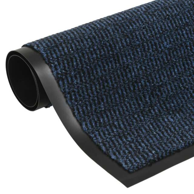 Rackhams Doormat Tufted 60x150 cm Blue - 100% PP (Polypropylene) tuft, rubber