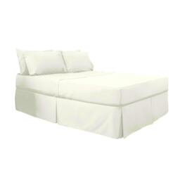 Rackhams 200 Thread Count Egyptian Blend Platform Valance - Ivory - Kingsize - Ivory - 100% Cotton - thumbnail 1