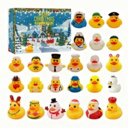 Rackhams Christmas Rubber Duck Bath Toy Advent Calendar - Style 5 - thumbnail 1