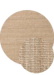 Rackhams Jaipur Natural Beige Round Jute Rug - Ø 160 cm - thumbnail 1