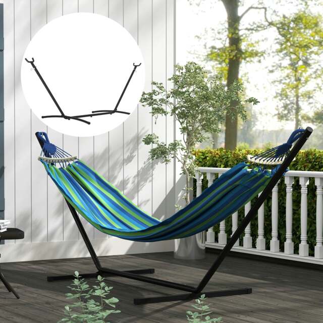 Rackhams 2.86m Metal Hammock Stand Frame Replacement Garden Outdoor Patio - image 1