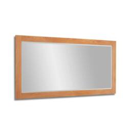 Rackhams Edward Hopper Large Wall Mirror with Wooden Frame 140x70cm - Oak, Brown - thumbnail 3