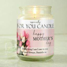 Rackhams Personalised Especially For You Mothers Day Large Scented Jar Candle - thumbnail 2