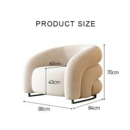 Rackhams Classic U18 Armchair, White Velvet - thumbnail 6