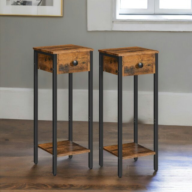 Rackhams Set of 2 Slim Side Tables - image 1