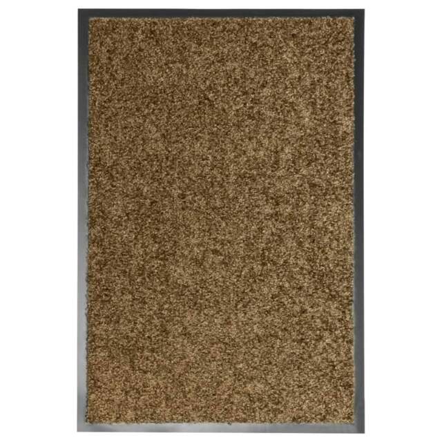 Rackhams Doormat Washable Brown 40x60 cm