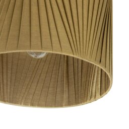 Rackhams Modern Olive Green Faux Silk Fabric Organza Tapered Drum Lamp Shade - thumbnail 4