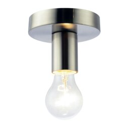 Rackhams Satin Nickel Ceiling or Wall Light Fitting for Industrial Style Light Bulbs - thumbnail 3
