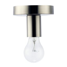 Rackhams Satin Nickel Ceiling or Wall Light Fitting for Industrial Style Light Bulbs - thumbnail 4