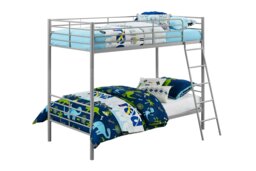 Rackhams Bunk Bed Convertible Metal Silvergrey - Single - thumbnail 2