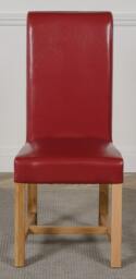 Rackhams Washington Leather Dining Chair - Cream - 1 - thumbnail 2