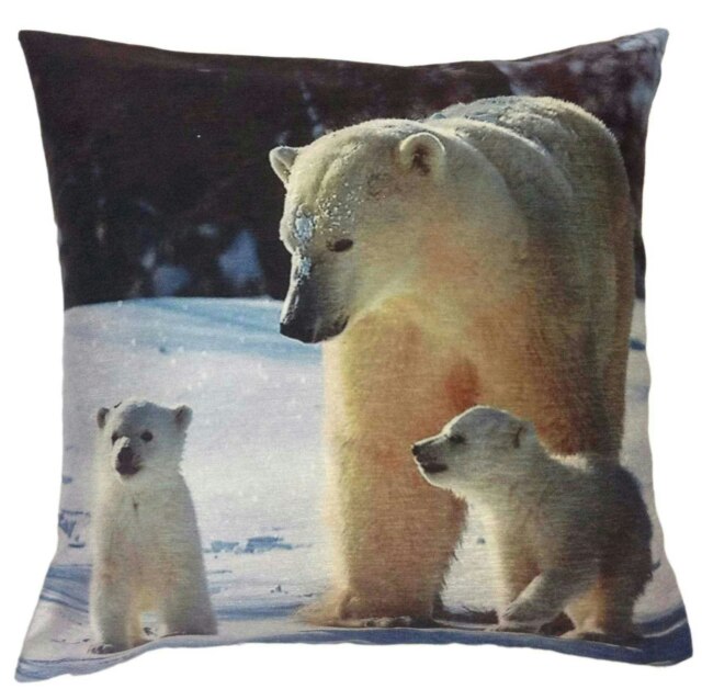 Rackhams Soft Touch Animal Fun Cushion - 43cm x 43cm - Polar Bear