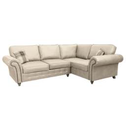 Rackhams Oakland Marble Leather 4 Seater Corner Sofa - Right Hand Facing - thumbnail 2