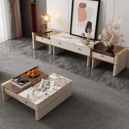 Rackhams Coz Regid Square Coffee Table With TV Stand - TV Stand - TV Stand - thumbnail 4