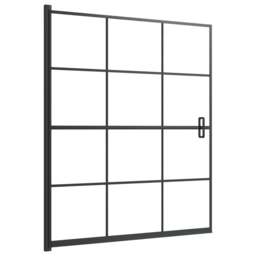 Rackhams Shower Enclosure ESG 116x140 cm Black - thumbnail 2