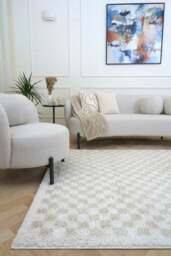Rackhams Moodi Shaggy Cream Nomari Rug - 160X230 cm - thumbnail 2