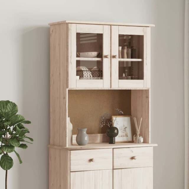 Rackhams Dresser Top ALTA 77x30x92 cm Solid Wood Pine