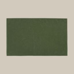 Rackhams Loop Organic Cotton Reversible Bath Mat - Khaki - thumbnail 1