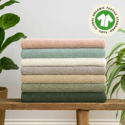 Rackhams Loop Organic Cotton Reversible Bath Mat - Khaki - thumbnail 2
