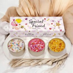 Rackhams Special Friend Candles Trio Set - 30-Hour Burn Time Luxury Gift Set - thumbnail 1
