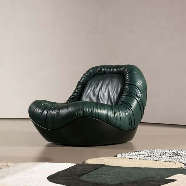 Rackhams Moreau Barret Lounge Chair, Swivel Chair - PU Leather - Others ( Contact Us ) - image 1