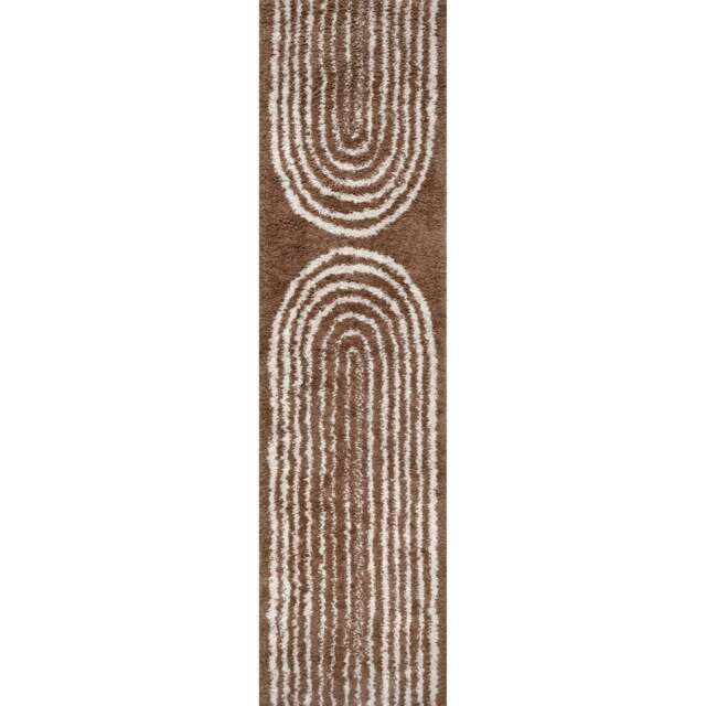 Rackhams Moodi Shaggy Terra Tawny Rug - 80X300 cm - image 1