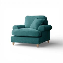 Rackhams The Bromfield Arm Chair - Emerald - thumbnail 2