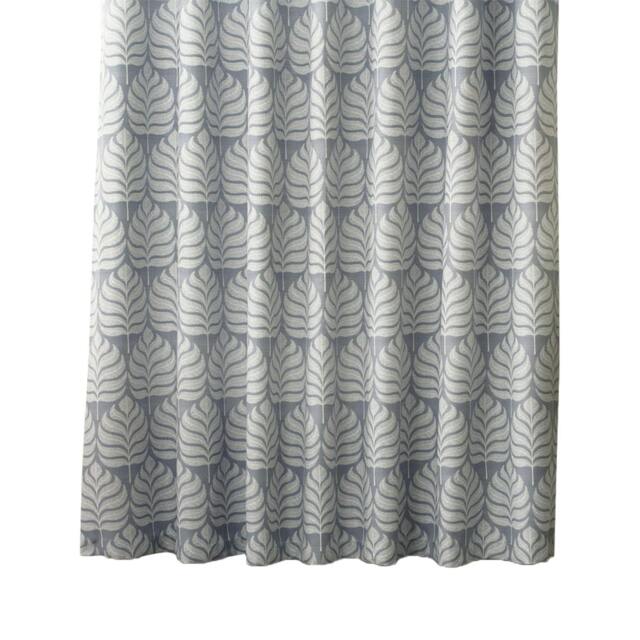 Rackhams Horto Eyelet Curtains - Blue - 90in x 54in - Blue - 100% Polyester - image 1