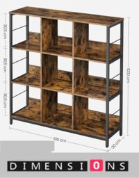 Rackhams 3-Tier Industrial Ladder Shelf Bookcase - thumbnail 3
