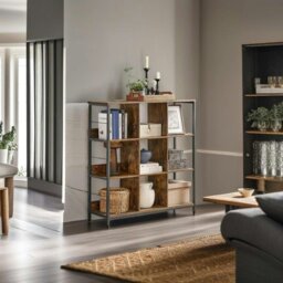 Rackhams 3-Tier Industrial Ladder Shelf Bookcase - thumbnail 2