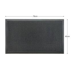 Rackhams Meshmat Entrance Doormat - Dark Grey - 76cm x 43cm