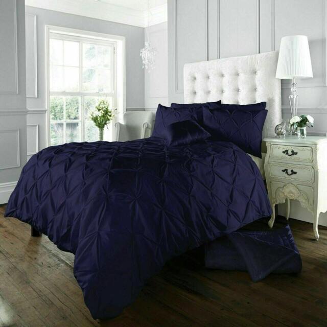 Rackhams Alford Duvet Cover and Pillowcase Set - Navy - Single (135cm x 200cm) - image 1