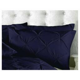 Rackhams Alford Duvet Cover and Pillowcase Set - Navy - Single (135cm x 200cm) - thumbnail 2