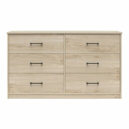 Rackhams BrEZ Build Pearce 6 DRW Dresser Light Oak - Brown - thumbnail 2