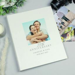 Rackhams Personalised 25th Anniversary Photo Album - h30 x w25 x d4.2cm - thumbnail 1